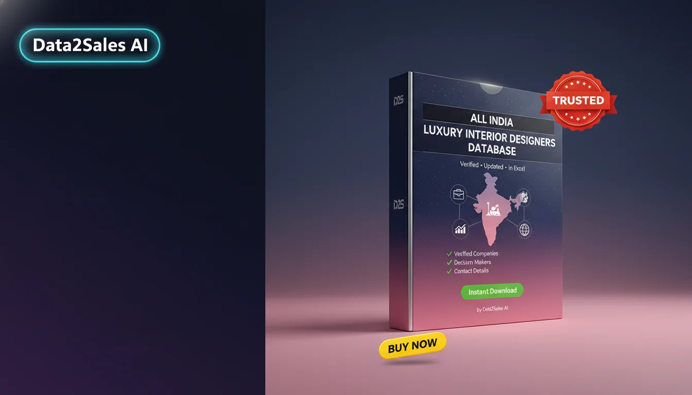 Luxury Interior Designers Leads in Gujarat, India — Verified B2B Dat…