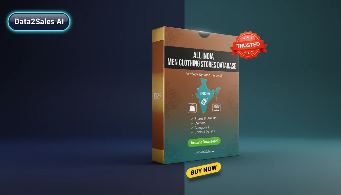 Men Clothing Stores Leads in Chhattisgarh, India — Verified B2B Data…