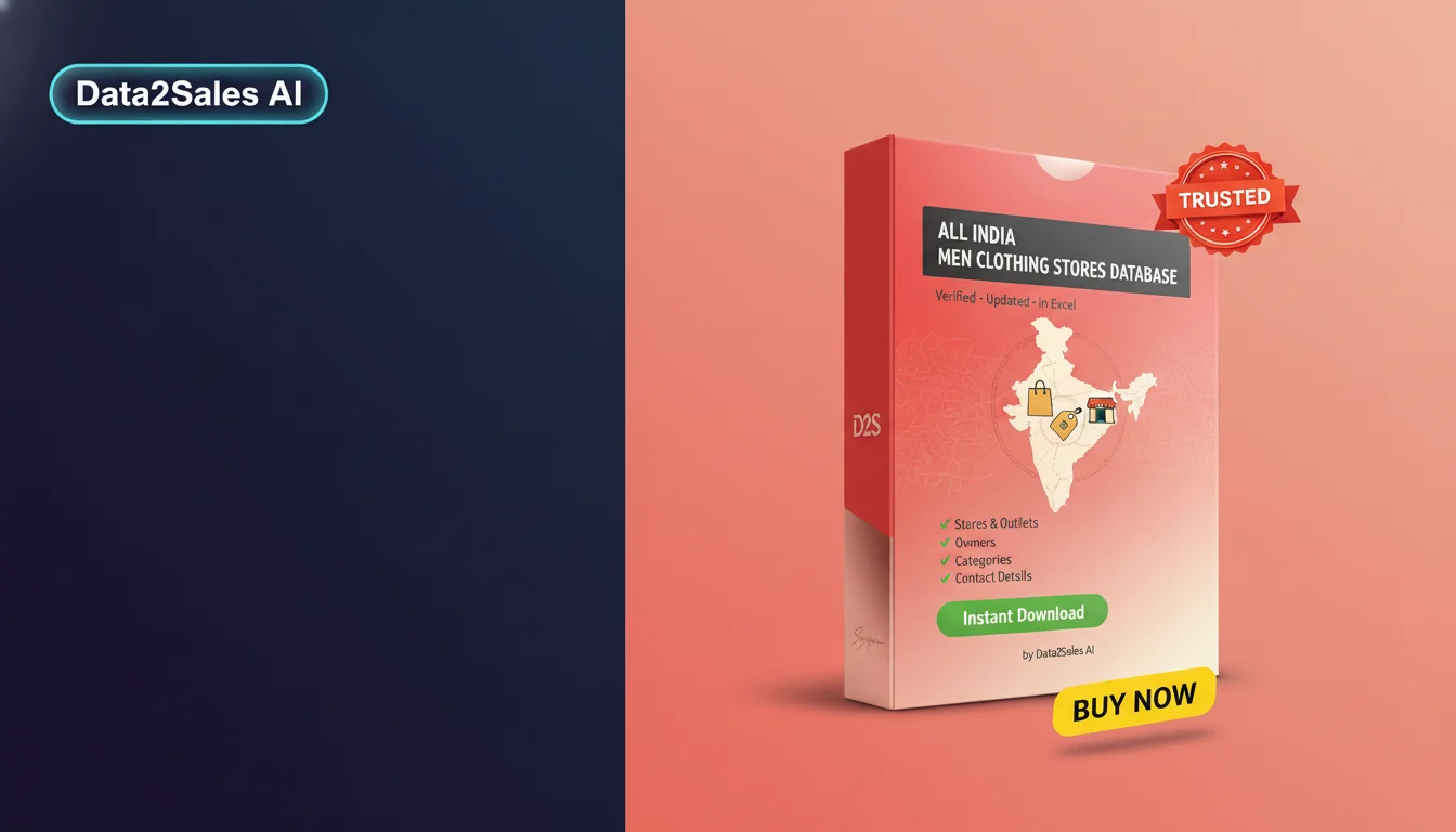 Men Clothing Stores Leads in Delhi, India — Verified B2B Database