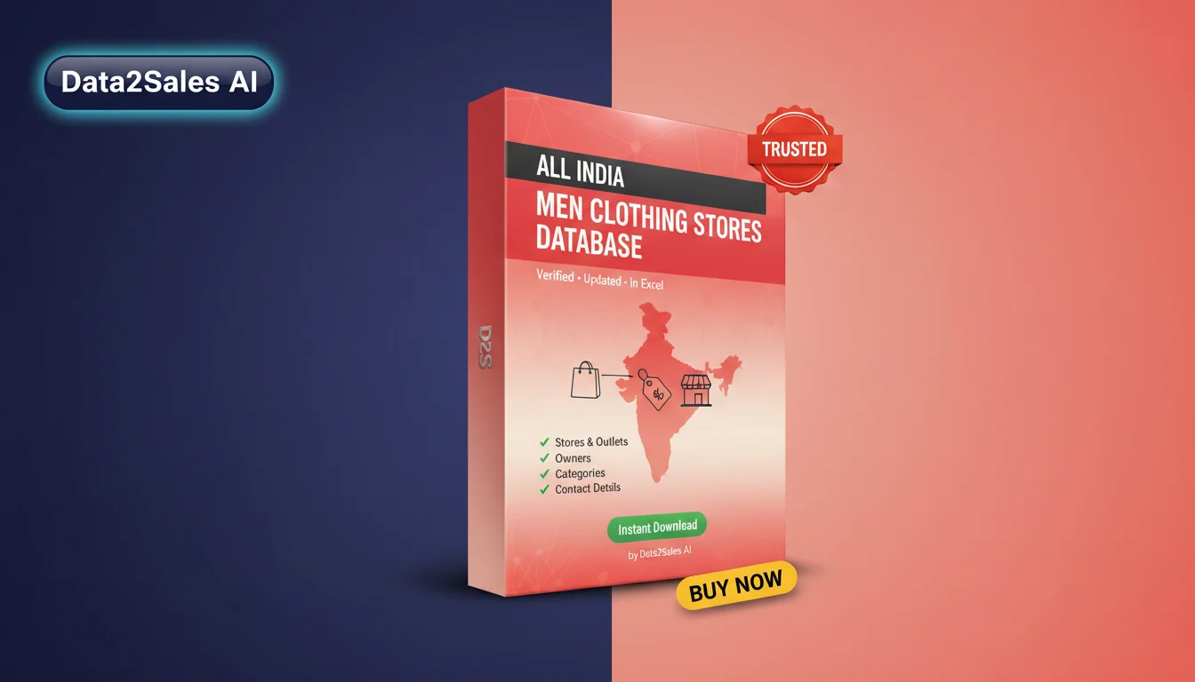 Men Clothing Stores Leads in Gujarat, India — Verified B2B Database