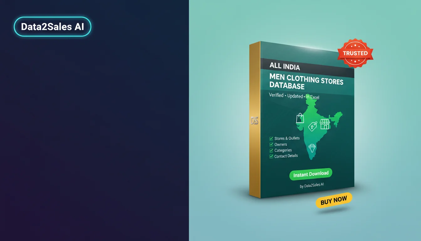 Men Clothing Stores Leads in Haryana, India — Verified B2B Database