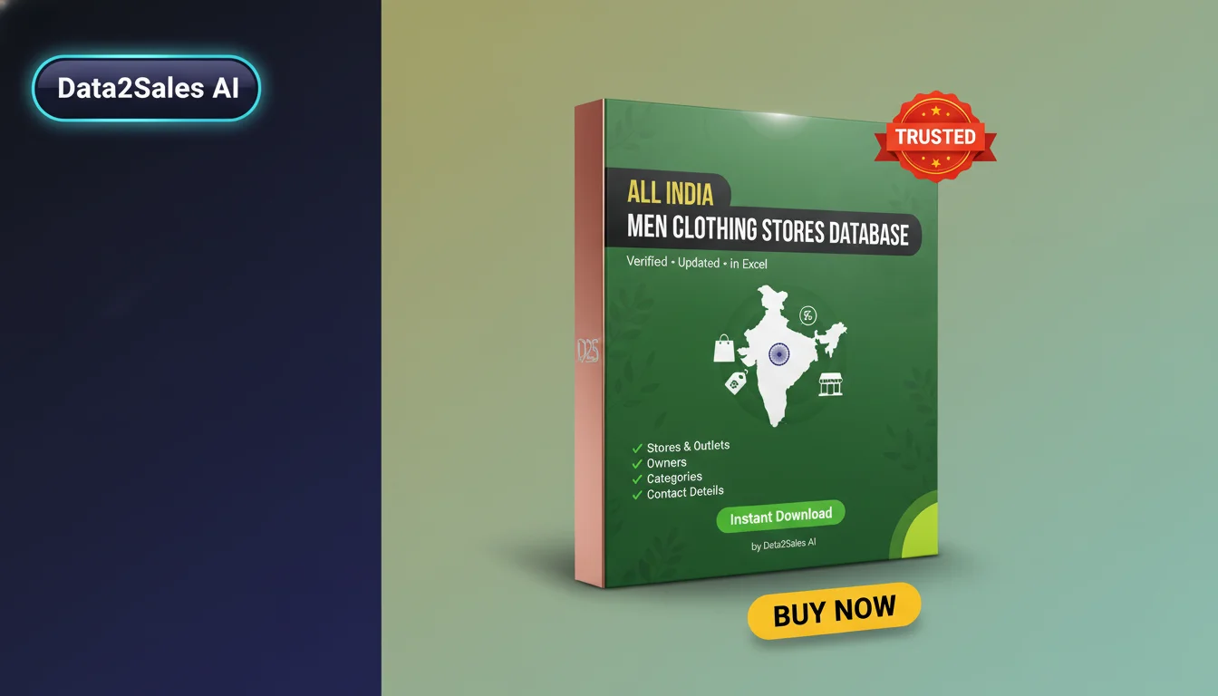 Men Clothing Stores Leads in Kerala, India — Verified B2B Database