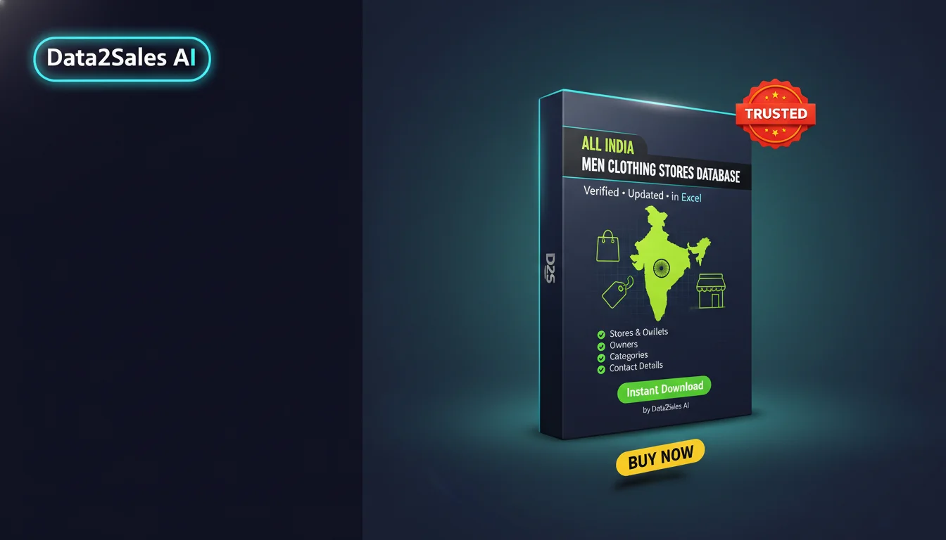 Men Clothing Stores Leads in Madhya Pradesh, India — Verified B2B Da…