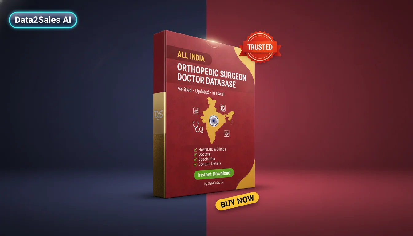 Orthopedic Surgeon Doctor Database Leads in Rajasthan, India — Verif…