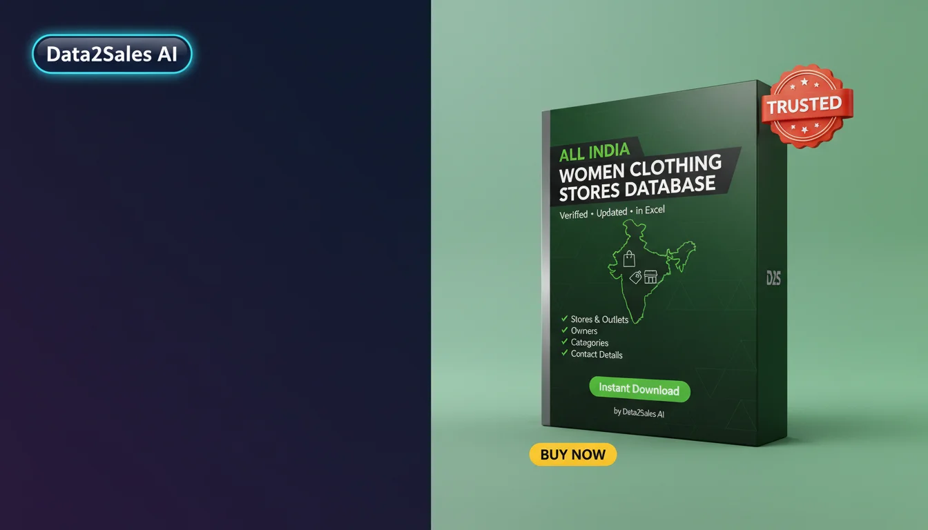 Women Clothing Stores Leads in Delhi, India — Verified B2B Database