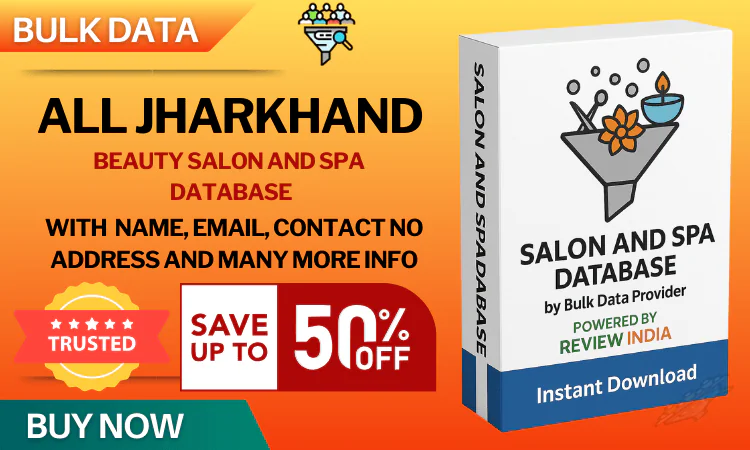 All Jharkhand Beauty Salon & Spa Database – Verified & Updated Contact Directory in Excel