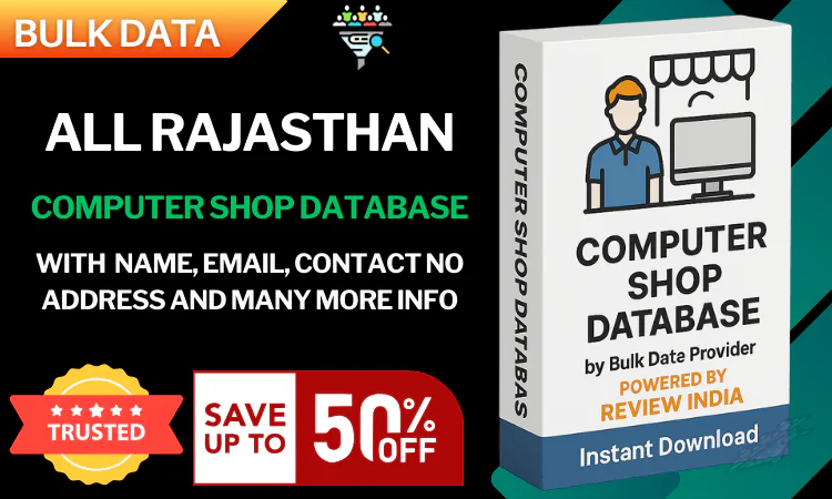 All Rajasthan Computer Shop Database – Verified And Updated Contact Directory in Excel