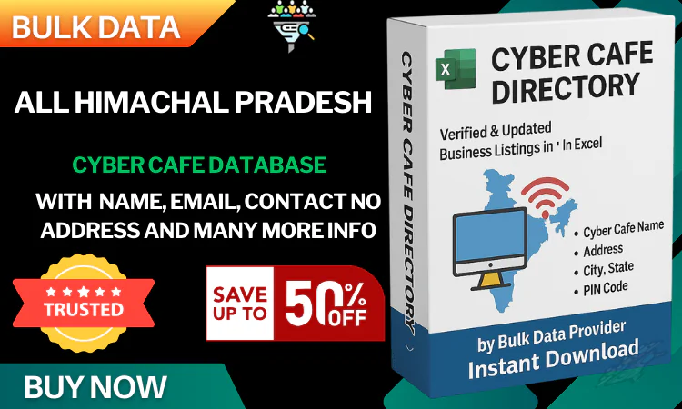 All Himachal Pradesh Cyber Cafe Database – Verified & Updated Contact Directory in Excel