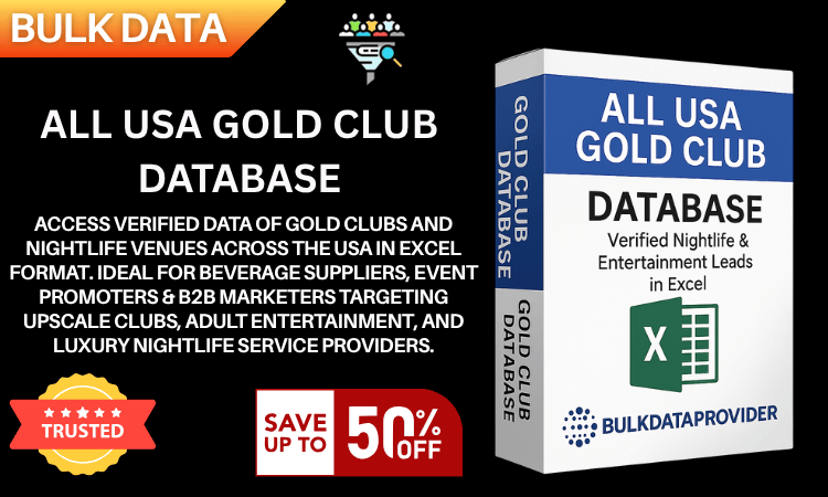 All USA Gold Club Database – Verified Nightlife & Entertainment Leads in Excel
