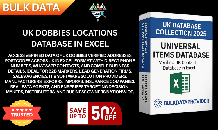 UK Dobbies Locations Database in Excel  Verified Addresses  Postcodes 2025