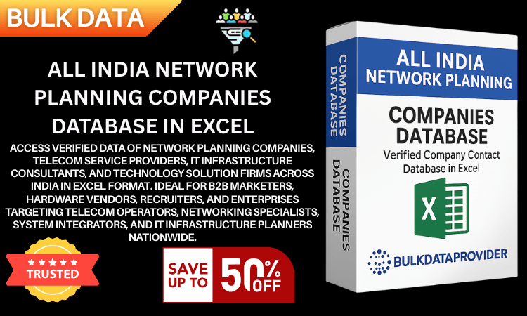All India Network Planning Companies Database in Excel – Verified Telecom & IT Infrastructure Data