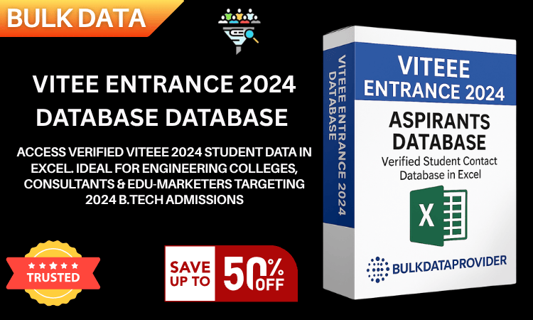 Buy VITEEE 2024 Entrance Exam Database – Verified Engineering Leads in Excel