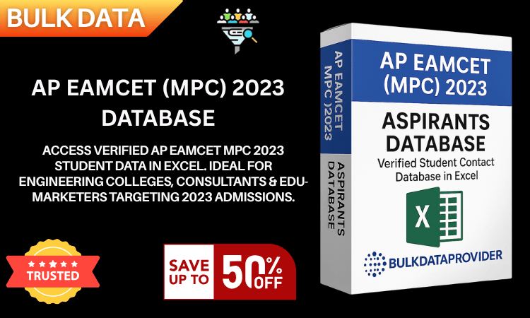 Buy AP EAMCET (MPC) 2023 Students Database – Verified Engineering Aspirant Leads in Excel