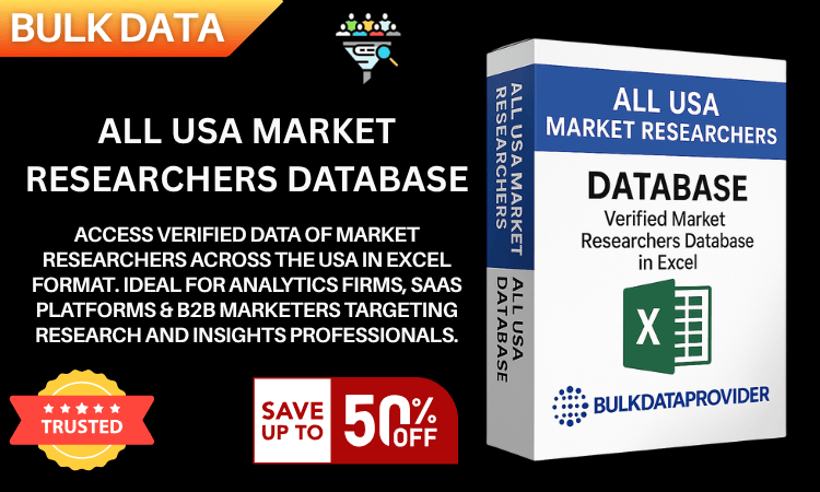 All USA Market Researchers Database – Verified Professional Leads in Excel