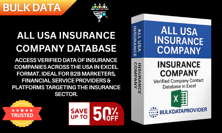 All USA Insurance Company Database – Verified Business Leads in Excel