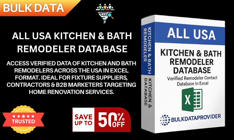 All USA Kitchen & Bath Remodeler Database – Verified Business Leads in Excel