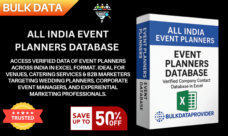 All India Event Planners Database – Verified Event Management Contacts in Excel
