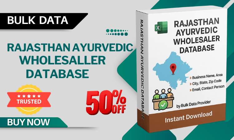 All Rajasthan Ayurvedic Wholesaler Database – Verified & Updated Contact Directory in Excel