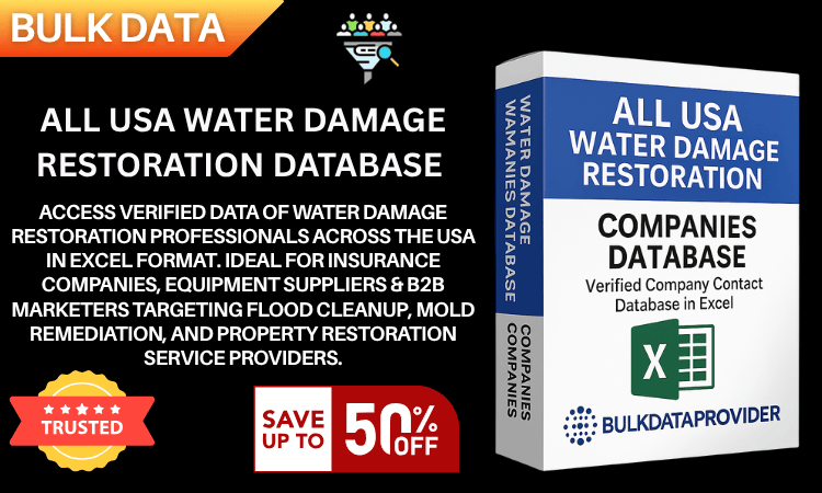 All USA Water Damage Restoration Database – Verified Contractor Leads in Excel