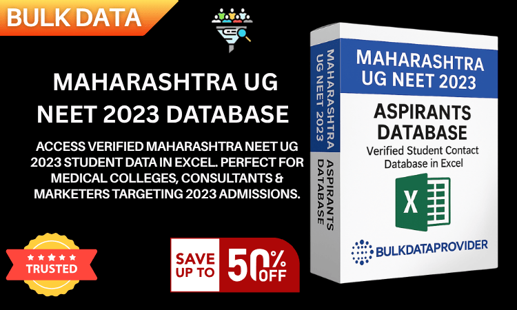 Maharashtra NEET UG 2023 Students Database –Verified Medical Aspirants Contact Directory in Excel