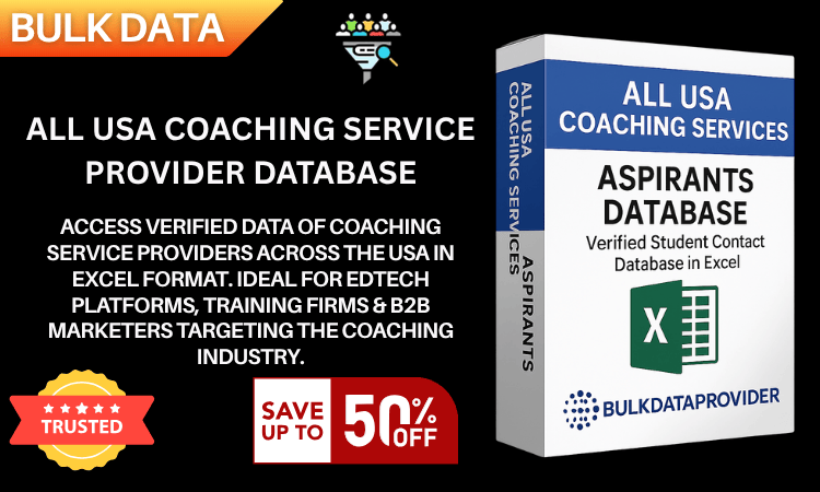 All USA Coaching Service Provider Database – Verified Business Leads in Excel