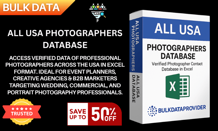 All USA Photographers Database – Verified Creative Leads in Excel