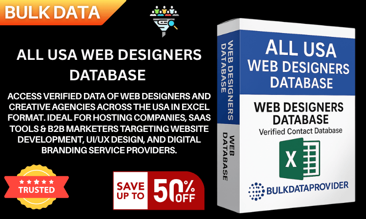 All USA Web Designers Database – Verified Creative Agency Leads in Excel