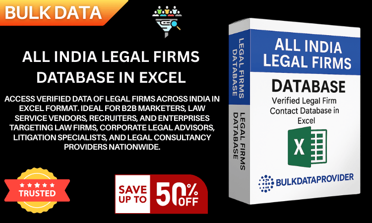 All India Legal Firms Database in Excel – Verified Law Businesses Data