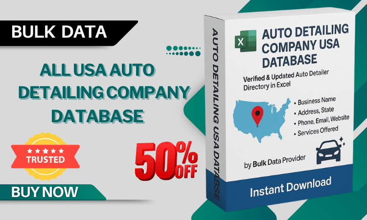 All USA Auto Detailing Company Database – Verified & Updated Contact Directory in Excel