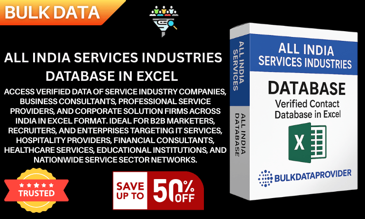 All India Services Industries Database in Excel – Verified Service Sector Businesses & Professionals