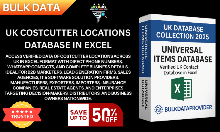 UK Costcutter Locations Database in Excel - Verified Addresses  Postcodes 2025