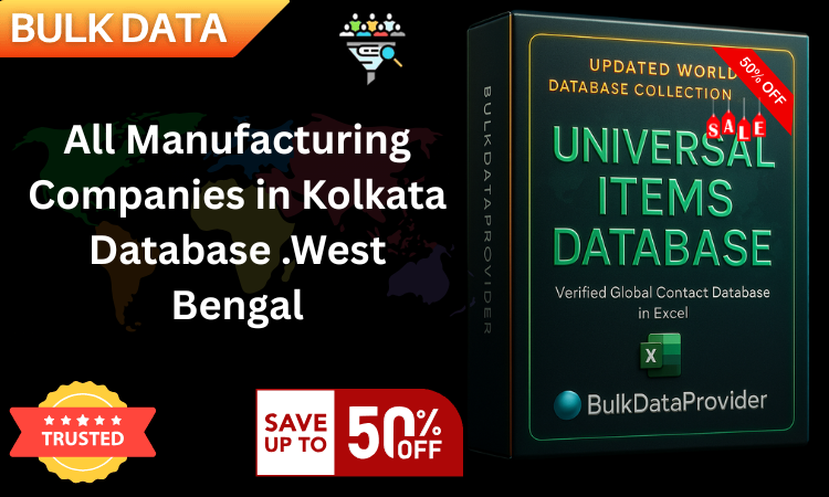 All Manufacturing Companies in Kolkata Database