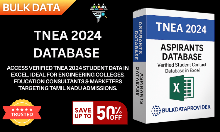 Buy TNEA 2024 Database – Verified Engineering Aspirant Leads in Excel