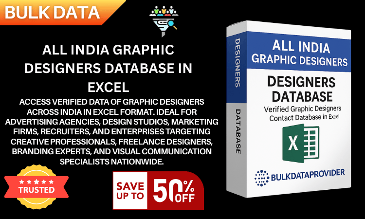 All India Graphic Designers Database in Excel – Verified Creative Professionals