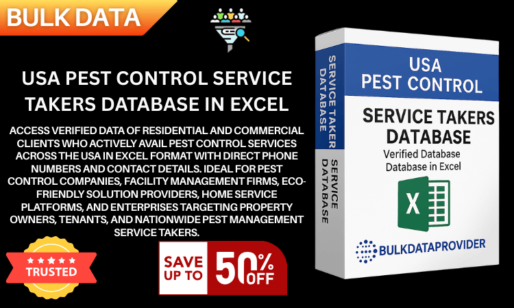 USA Pest Control Service Takers Database in Excel – Verified Residential & Commercial Clients