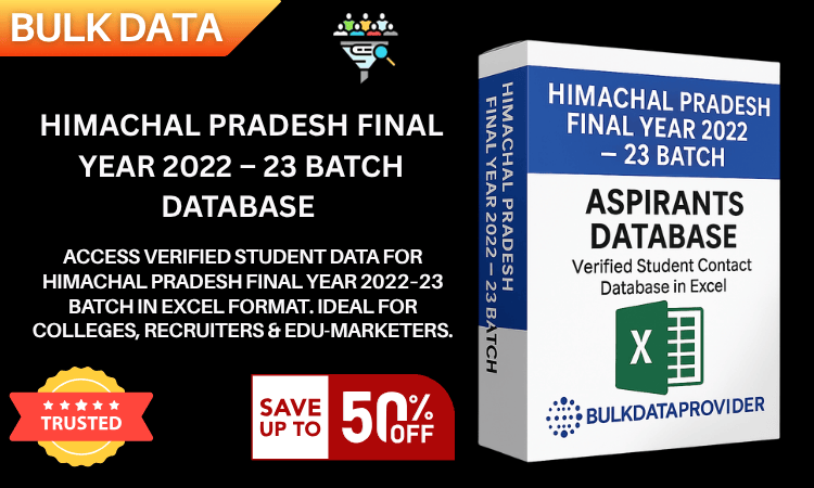 Himachal Pradesh Final Year 2022–23 Batch Database – Verified Student Leads in Excel
