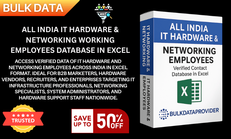 All India IT Hardware & Networking Working Employees Database in Excel
