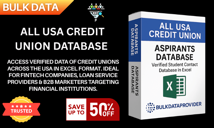 All USA Credit Union Database – Verified Financial Institution Leads in Excel
