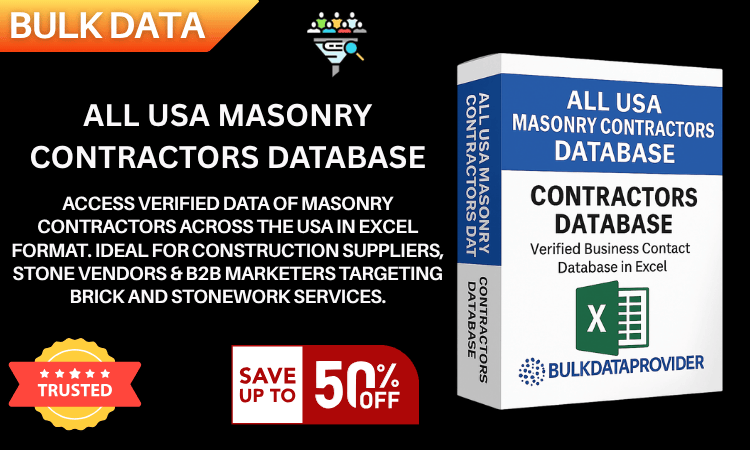 All USA Masonry Contractors Database – Verified Business Leads in Excel