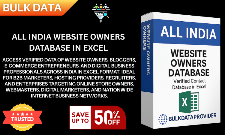 All India Website Owners Database in Excel – Verified Digital Entrepreneurs & Online Business Data