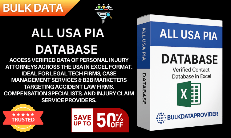 All USA PIA Database – Verified Personal Injury Attorney Leads in Excel