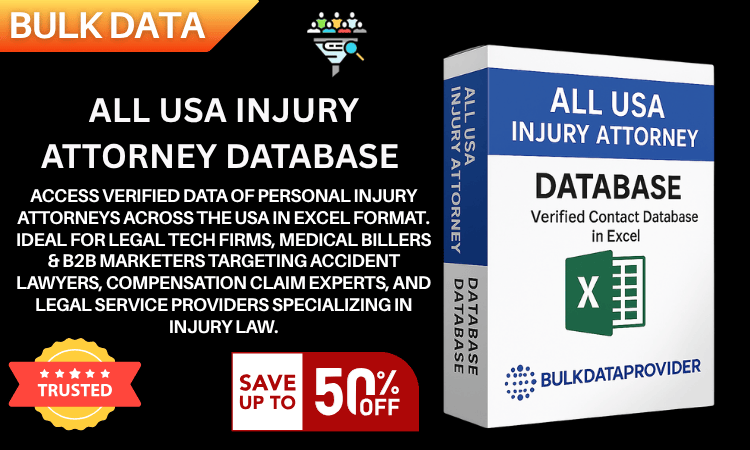 All USA Injury Attorney Database – Verified Legal Service Provider Leads in Excel