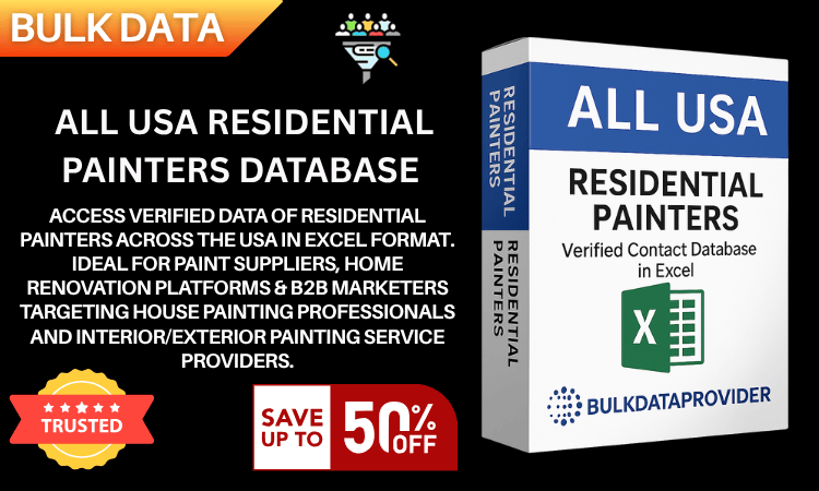 All USA Residential Painters Database – Verified Contractor Leads in Excel