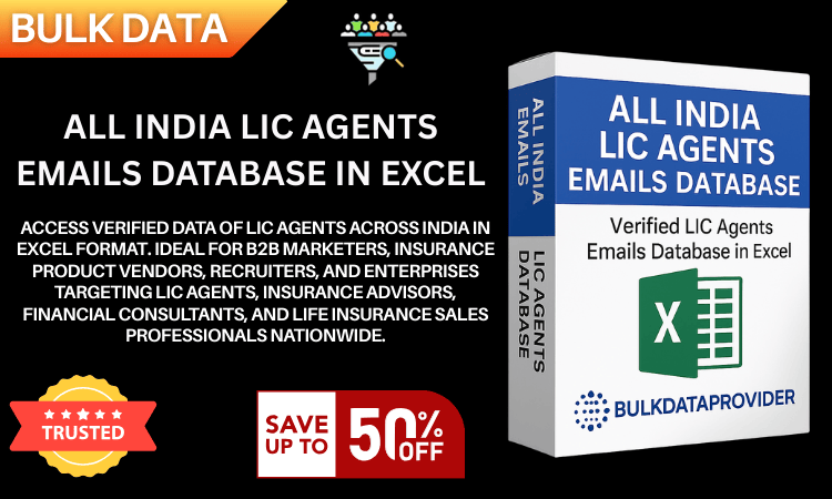 All India LIC Agents Database in Excel – Verified Insurance Professionals Data