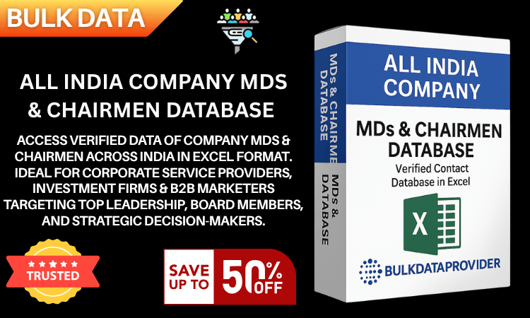 All India Company MDs & Chairmen Database – Verified Leadership Contacts in Excel
