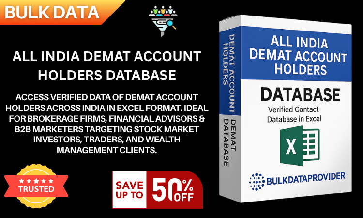 All India Demat Account Holders Database – Verified Investor Leads in Excel