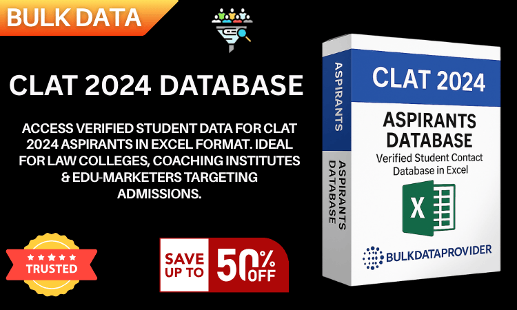CLAT 2024 Database – Verified Law Aspirant Student Leads in Excel