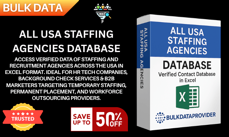 All USA Staffing Agencies Database – Verified Recruitment Leads in Excel