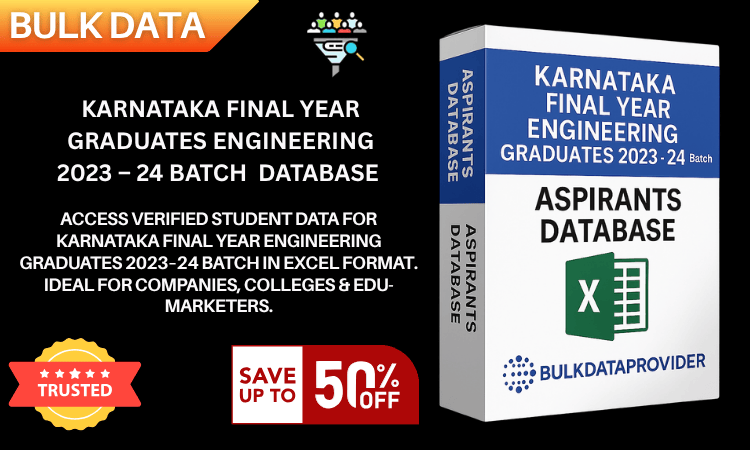 Karnataka Final Year Engineering Graduates 2023–24 Batch Database – Verified Student Leads in Excel