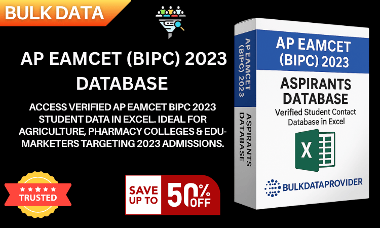 AP EAMCET (BiPC) 2023 Database – Verified & Updated Student Contact Directory in Excel